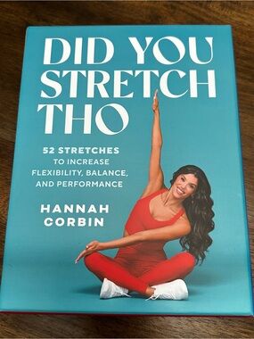 Did You Stretch Tho Book by Hannah Corbin Peloton